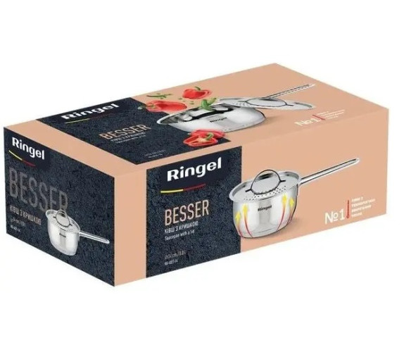 Ківш нерж Ringel Besser 4021-14 0.8л з кр