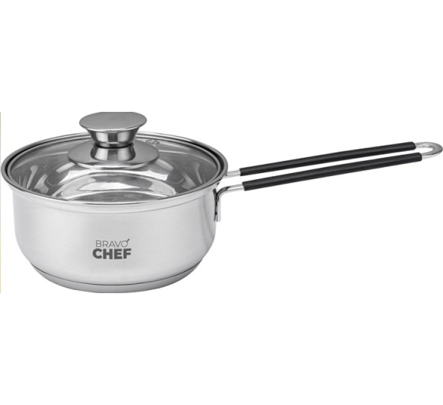Ковш нерж Bravo Chef Safran 14cм с крышк
