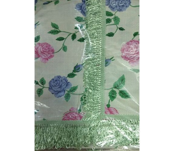 Скатертина клейончата 140*220 бахрома ПВХ