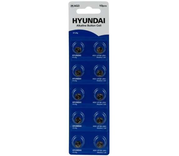 Батарейка таблетка Alkaline Hyundai AG3
