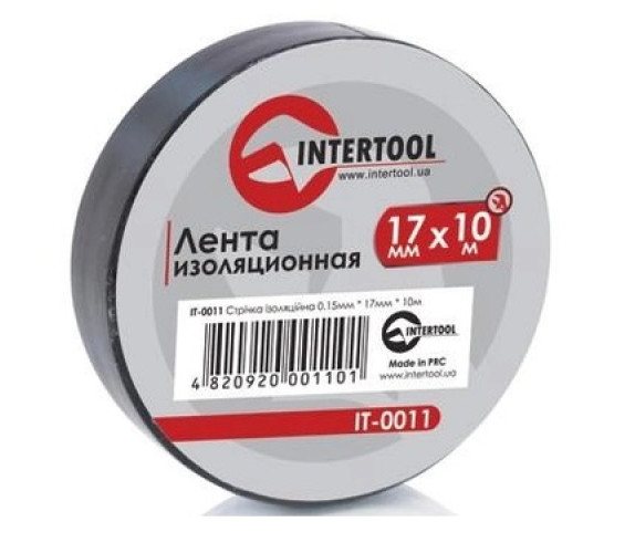 Ізострічка Інтертул 10м*17*0,15мм чорна