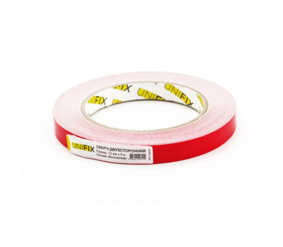 Скотч двостор UNIFIX 15мм*5м автом PN-1505