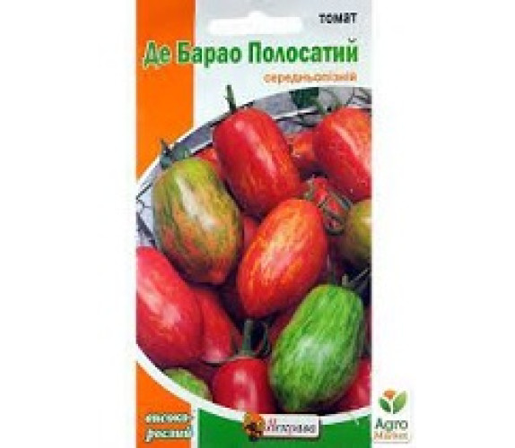 Томат Де-барао полосатий Яскрава 0,1г Томат Де-барао полосатий Яскрава 0,1г