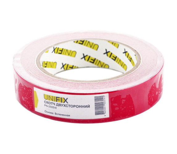 Скотч двостор UNIFIX 25мм*5м автом PN-2505 Скотч двостор UNIFIX 25мм*5м автом PN-2505