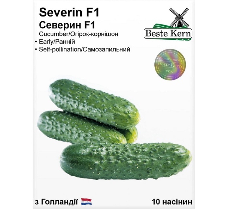 Огірок Severin F1 Beste Kern 10нас Голандія