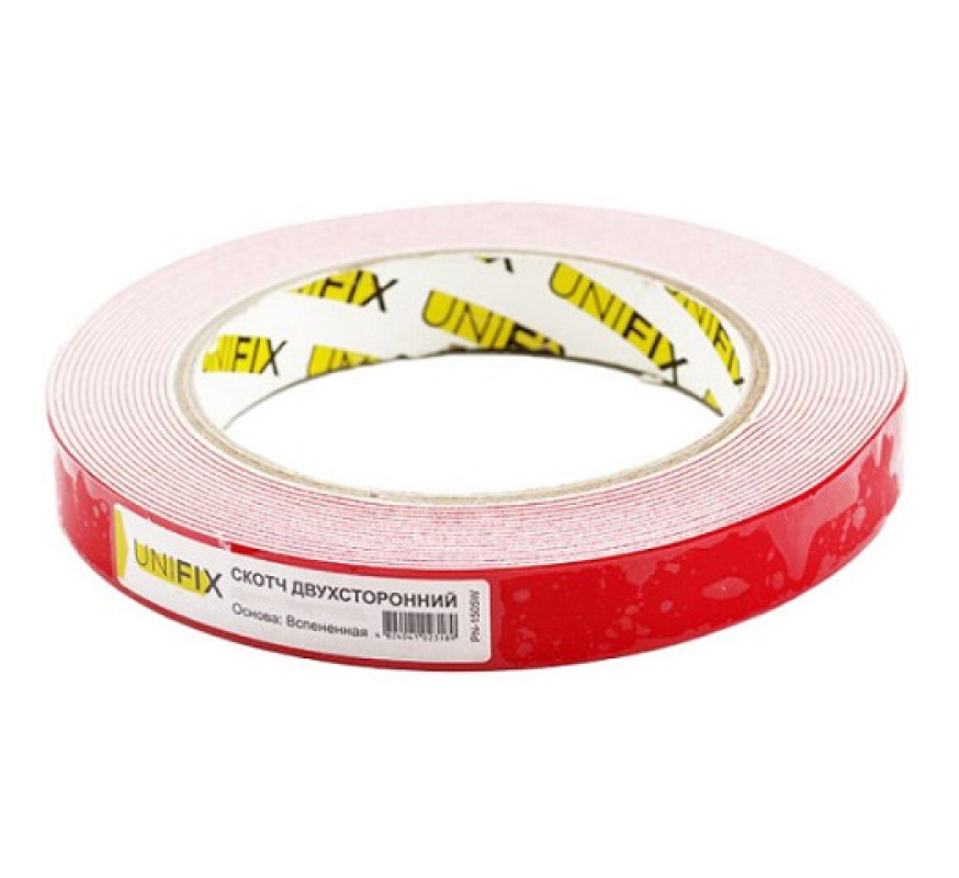 Скотч двостор UNIFIX 15мм*5м автом PN-1505W
