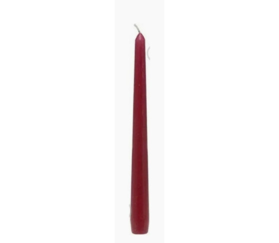 Свічка Candles парафін конус бордо 1шт Свічка Candles парафін конус бордо 1шт