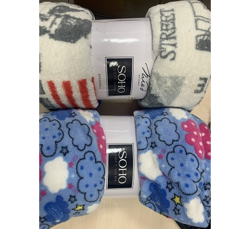 Плед Soho Soft Home флисовый 200*230