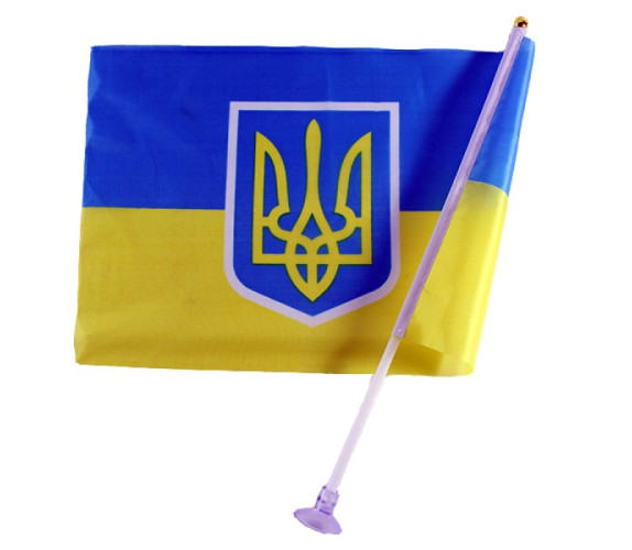 Прапор України з присоскою 20*30 Прапор України з присоскою 20*30