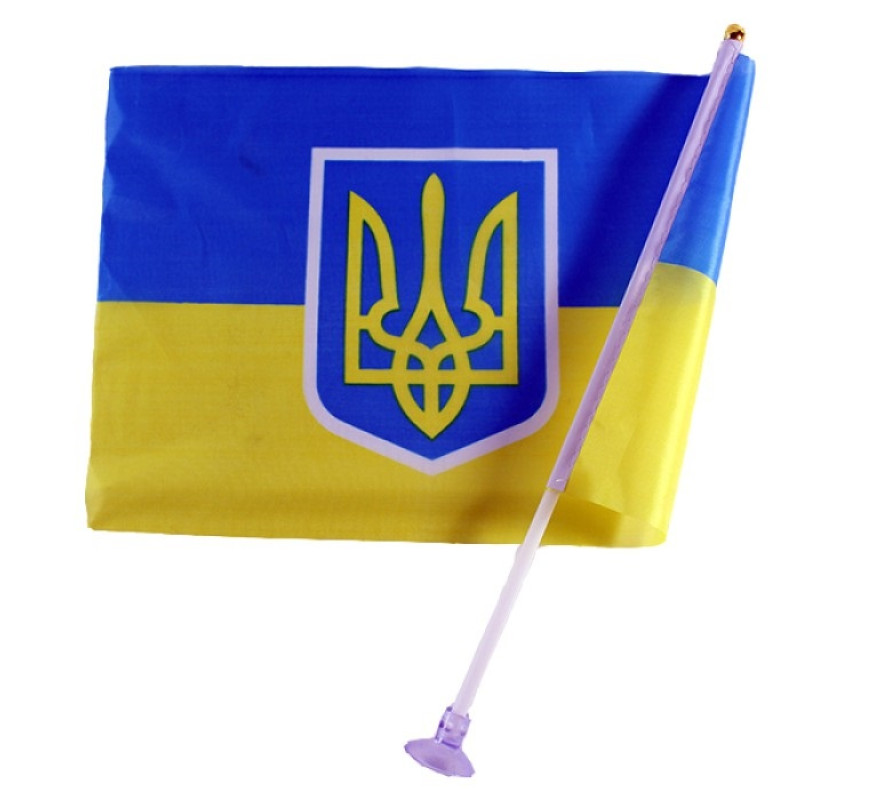 Прапор України з присоскою 20*30