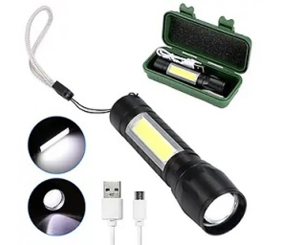 Ліхтар ручний Bailong акум BL-511,USB в кейсі