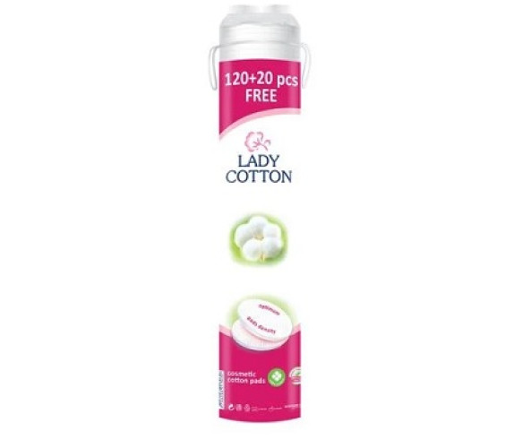 Ватні диски Lady Cotton 120+20 шт