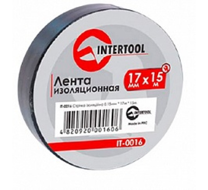 Ізострічка Інтертул 15 м*17*0,15 мм чорна