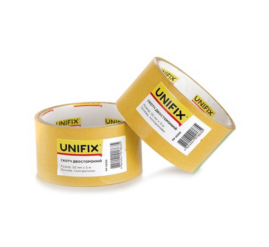 Скотч двухстор пропилен 50мм*5м Unifix