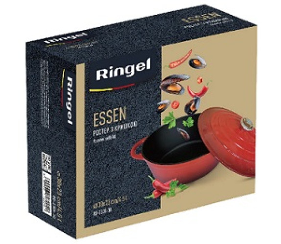Каструля нерж Ringel Essen чавун Ростер RC-2308-30 Каструля нерж Ringel Essen чавун Ростер RC-2308-30