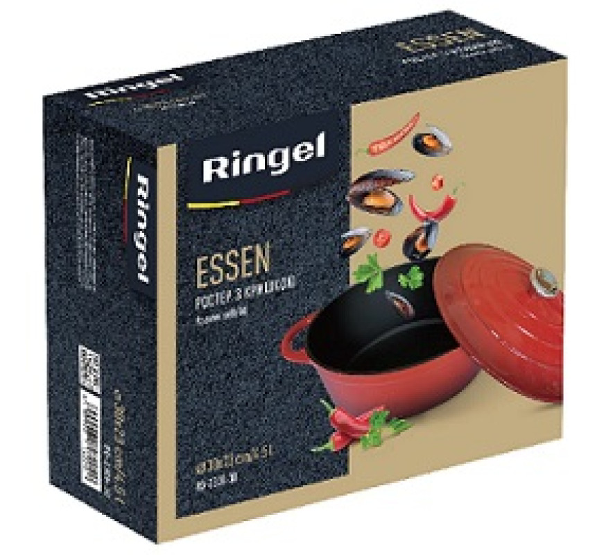 Каструля нерж Ringel Essen чавун Ростер RC-2308-30
