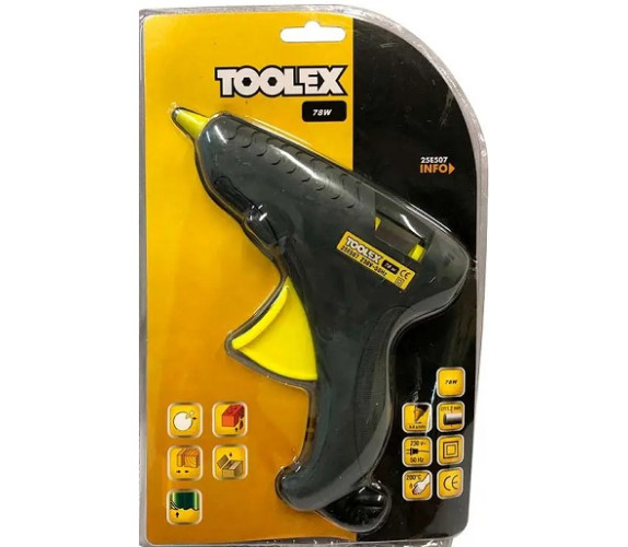 Пістолет клейовий Toolex 11.2мм*200вт 25Е507