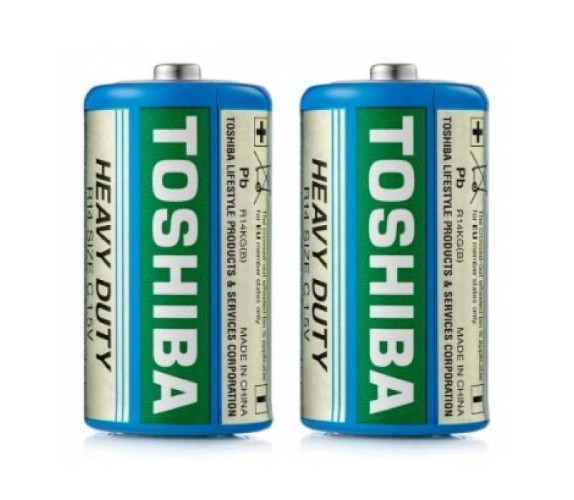 Батарейка Toshiba R-14 2шт спайка