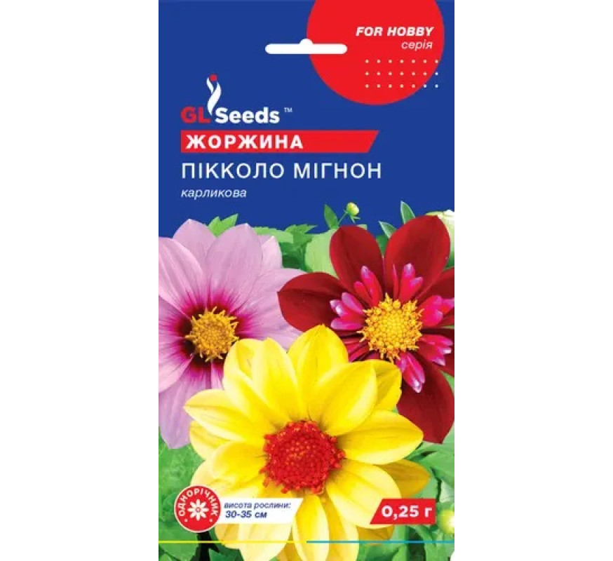 Жоржина Пікколо мігнон карликова GL Seeds 0,25 г