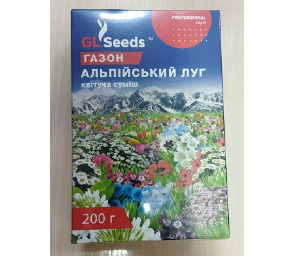 Трава газон Альпійський Луг Seeds  0,2 кг