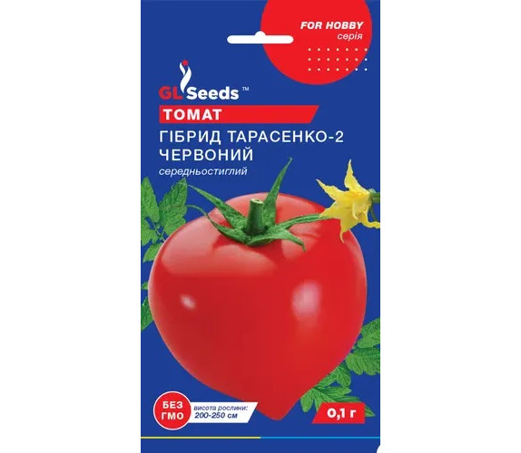 Томат Гібрид Тарасенко-2 червоний GL Seeds 0,1г Томат Гібрид Тарасенко-2 червоний GL Seeds 0,1г