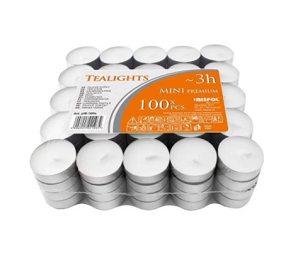 Свечка Bispol таблет TEALIGHTS 100шт уп Свечка Bispol таблет TEALIGHTS 100шт уп