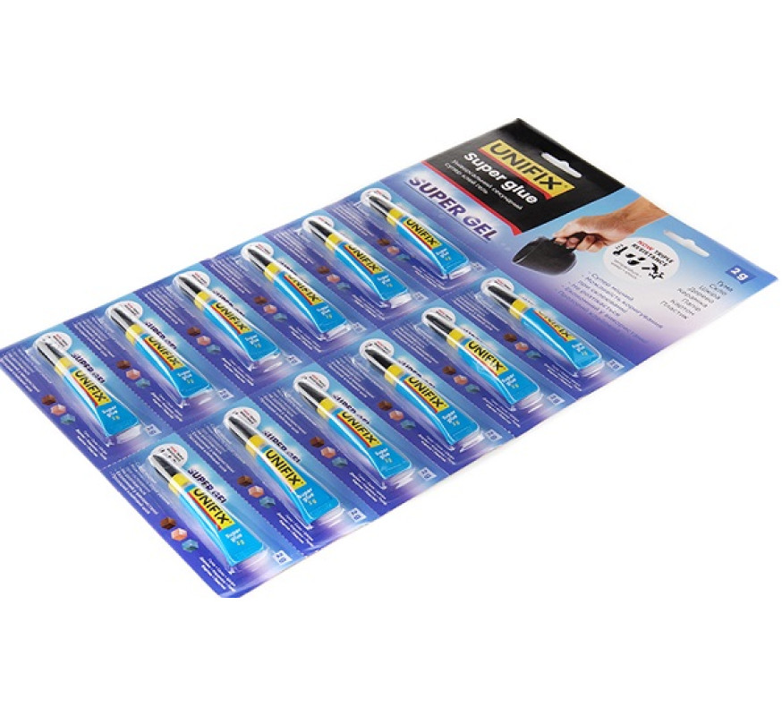 Клей супер Unifix 2г гель 940002