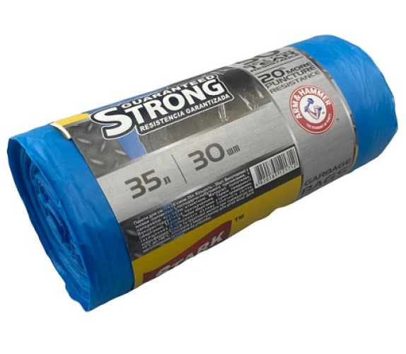 Пакет для сміття Stark Strong 35л 30 шт 5000 сині