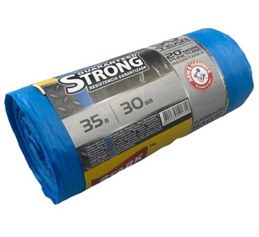 Пакет для сміття Stark Strong 35л 30 шт 5000 сині