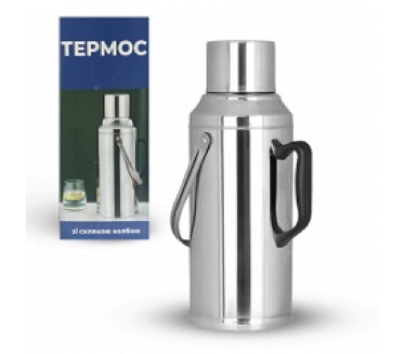 Термос СНТ склян колба+метал 3,2 л 40116