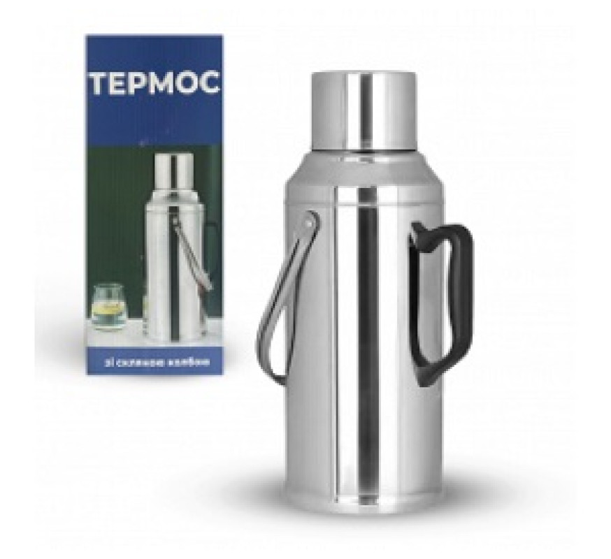Термос СНТ стекл колба+метал 3,2 л 40116