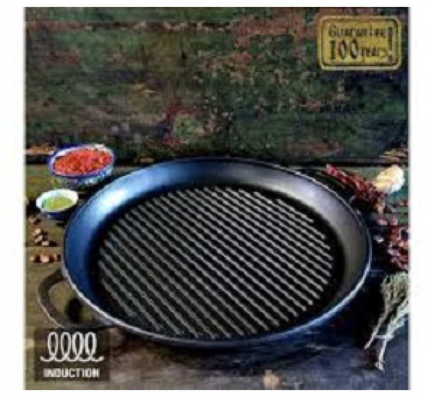 Сковорідка SNT чавун жаровня-гриль 40*4GR 400*40