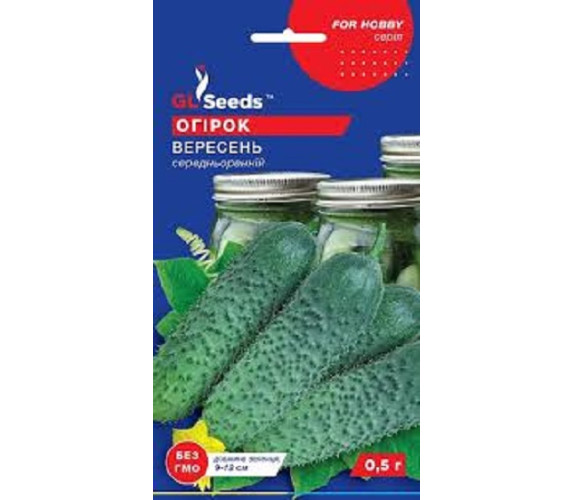 Огірок Вересень GLSeeds 0,5г Огірок Вересень GLSeeds 0,5г