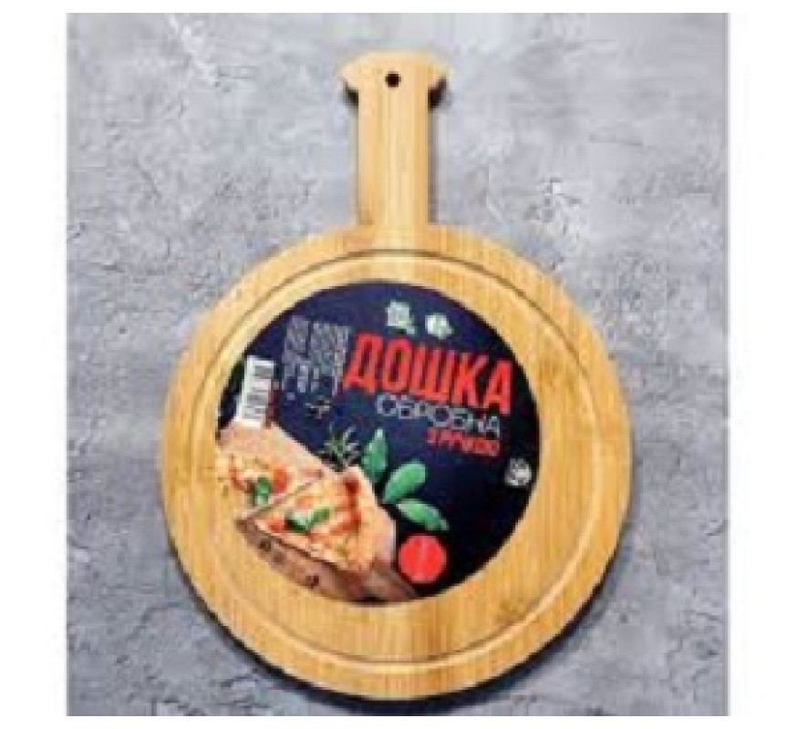 Дошка СНТ бамбук з ручкою 8831 36*26*1см