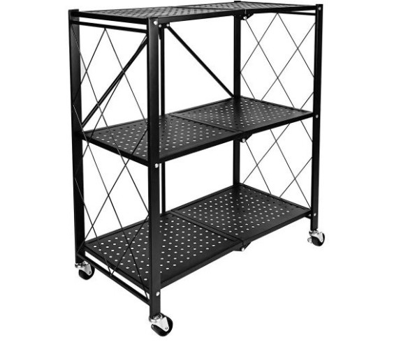 Етажерка мет на колесах Loft 3яр R100104-BL