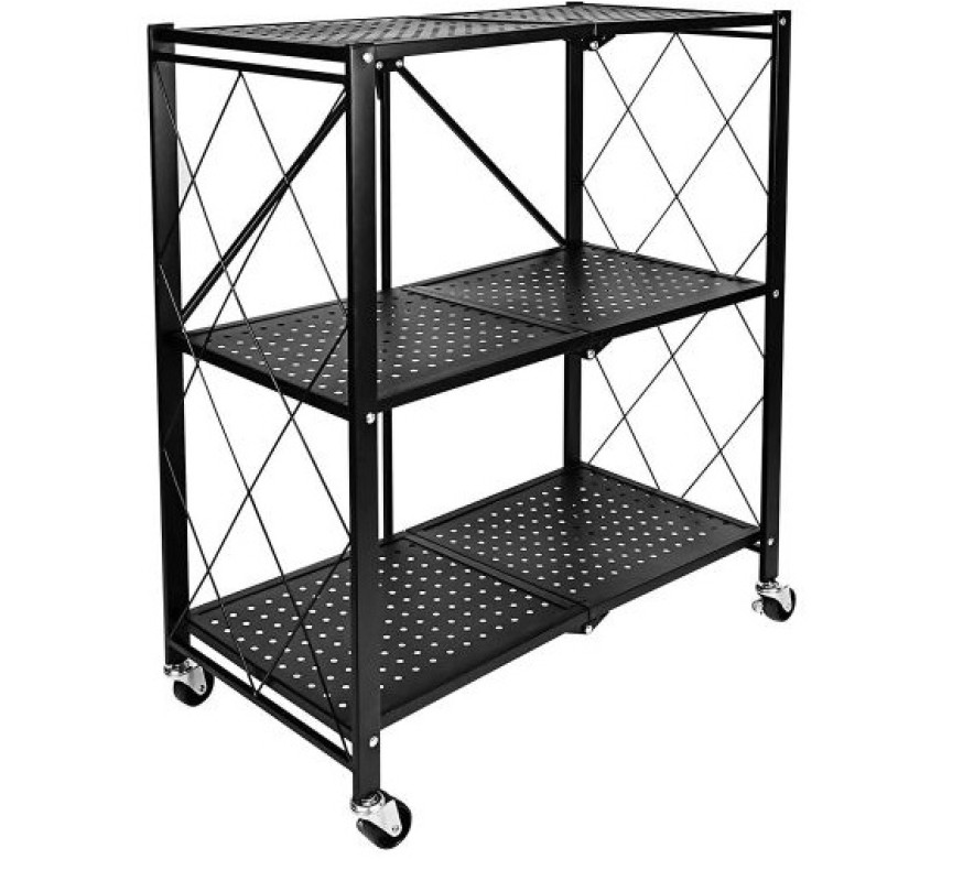 Етажерка мет на колесах Loft 3яр R100104-BL