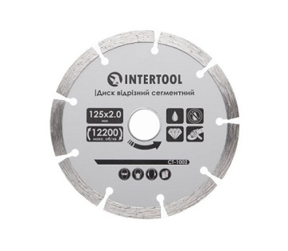 Диск відрізний сегмент алмазний Intertool CT-1002