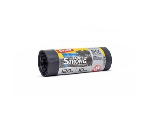 Пакет для сміття Stark Strong 120л 10шт 5015 чорні