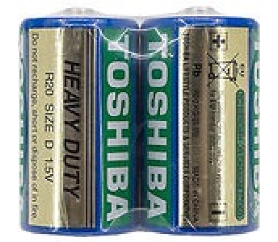 Батарейки Toshiba R-20 2шт спайка