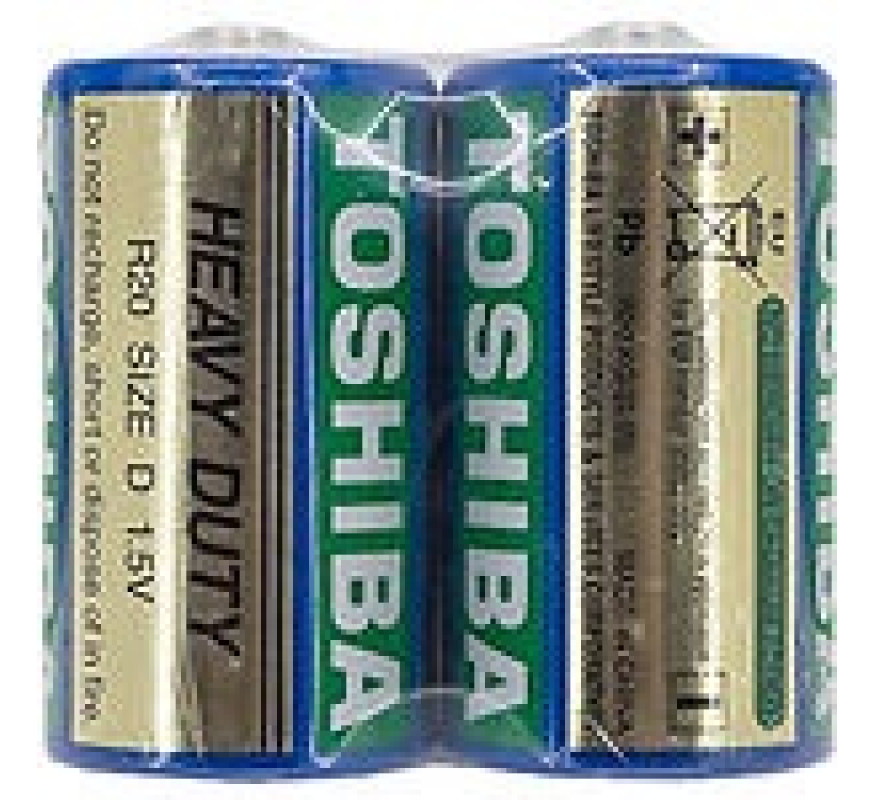 Батарейки Toshiba R-20 2шт спайка