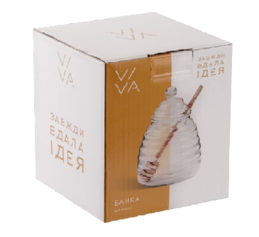 Банка для меду скло VIVA Honey 400мл з д л HN95145