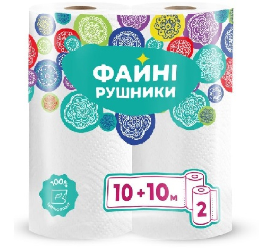 Рушник о/р Файні рушники 2 шар 2 рул RS013