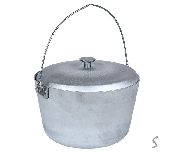 Казан алюм з дужкою та кришкою 10л УК-К10,0