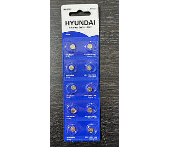 Батарейка таблетка Alkaline Hyundai  AG-1