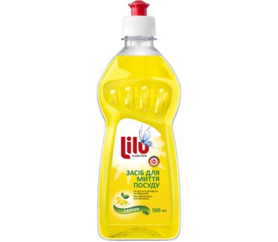 Засіб д/миття посуду Lily 0,5л лимон