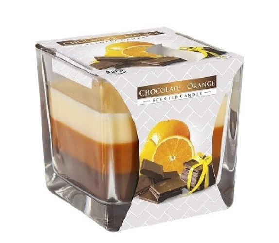 Свеча Bispol Арома 3сл в стекл Choco Ora