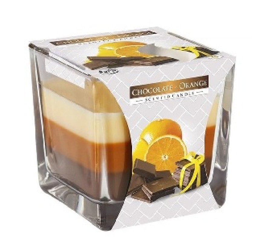 Свеча Bispol Арома 3сл в стекл Choco Ora