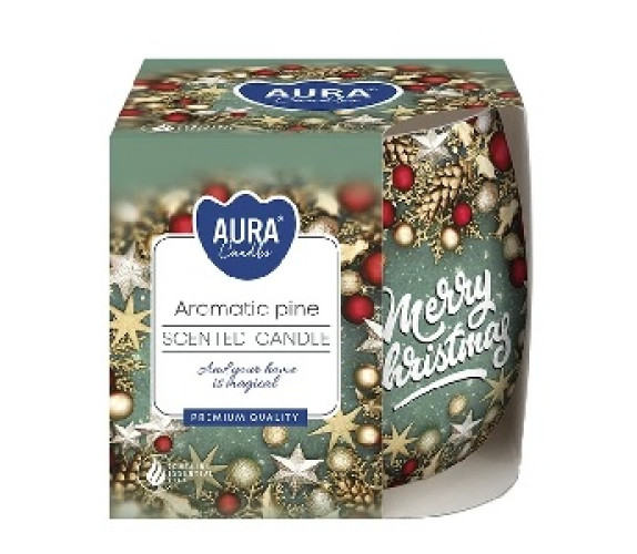 Свеча Bispol Арома стакан круг Aromatic
