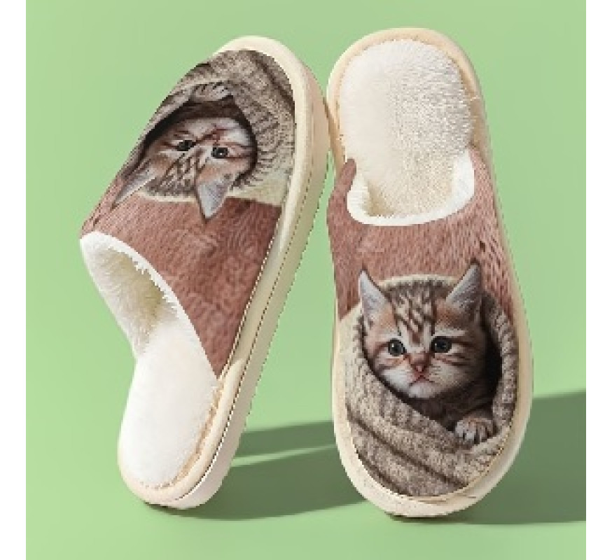 Капці Т Котик беж плюш 38 р
