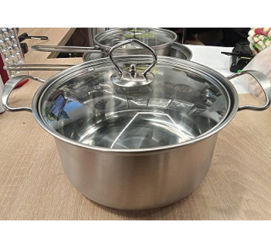 Каструля Інтер 2,3л скло кришка 5PCS В-023 розп